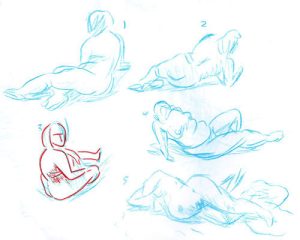 Modelo Vivo Desenhos feitos em 1 minuto